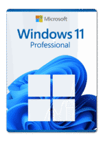 The official retail box for a cheap Windows 11 Pro genuine lifetime product key.