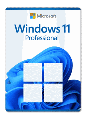 The official retail box for a cheap Windows 11 Pro genuine lifetime product key.