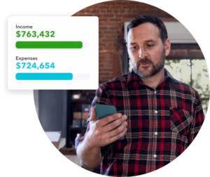 QuickBooks Desktop Premier Plus 2024 dashboard showing accounting and reporting tools for small businesses