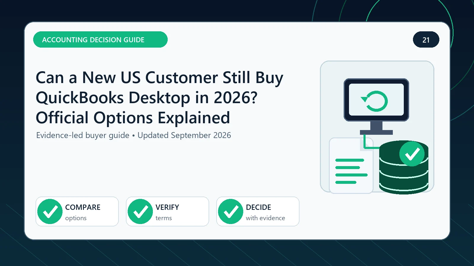 buy QuickBooks Desktop 2026 visual decision guide